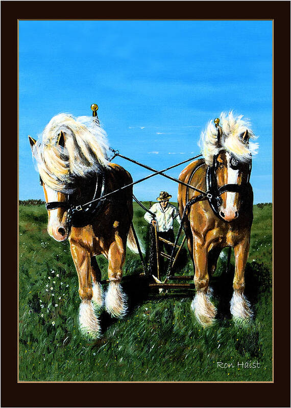 Horse Poster featuring the painting March Break #1 by Ron Haist