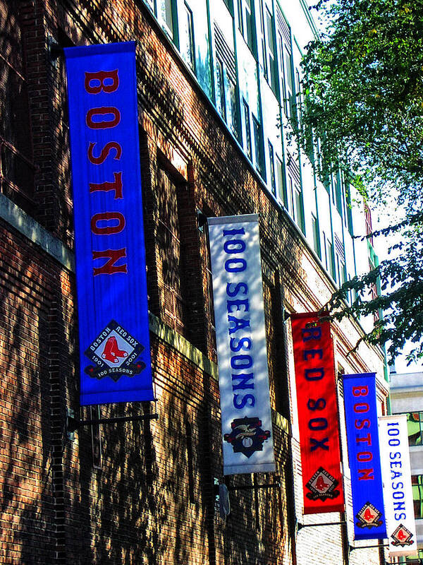 Fenway Poster featuring the photograph 100 Seasons by Mike Martin