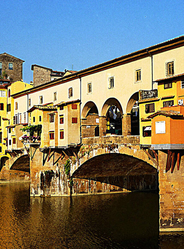 Italy Poster featuring the photograph Florence Italy Ponte Vecchio #2 by Irina Sztukowski