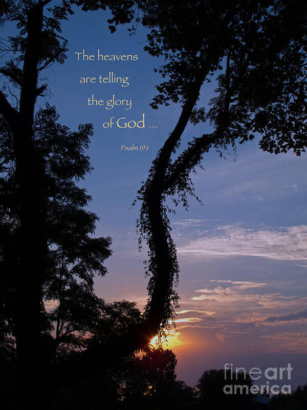 Sunset Poster featuring the photograph The Heavens Are Telling by Ann Horn