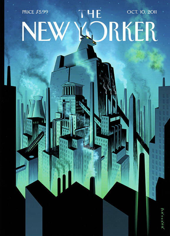 Wall Street Poster featuring the painting The City by Eric Drooker