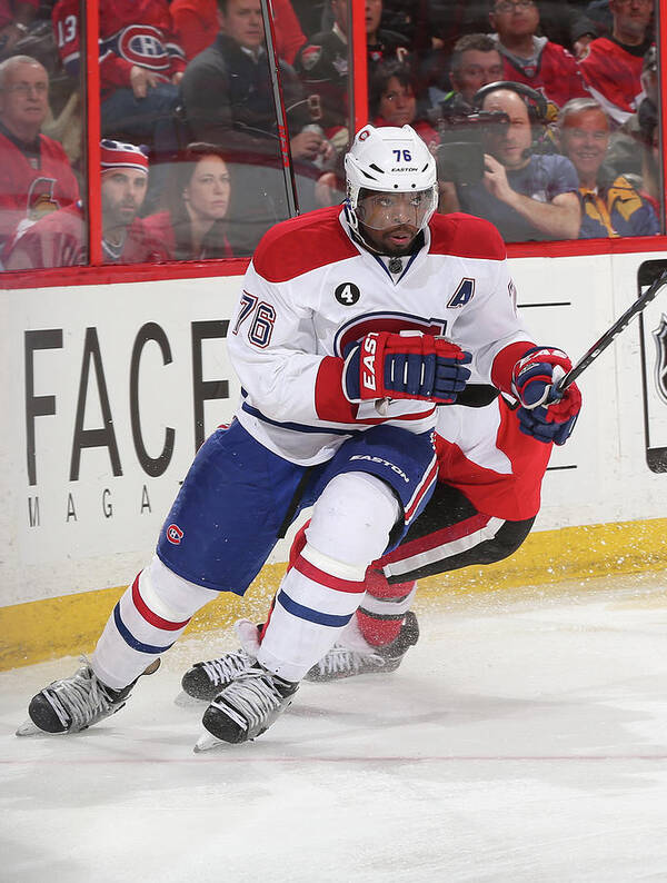 National Hockey League Poster featuring the photograph Montreal Canadiens V Ottawa Senators #3 by Andre Ringuette