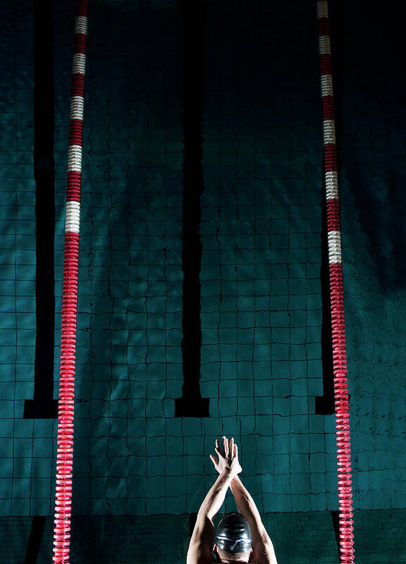 Human Arm Poster featuring the photograph Professional Swimmer #4 by Henrik Sorensen