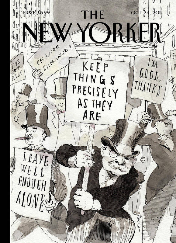 Occupy Wallstreet Poster featuring the painting Fighting Back by Barry Blitt