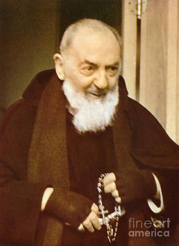 Father Poster featuring the photograph Padre Pio #46 by Archangelus Gallery