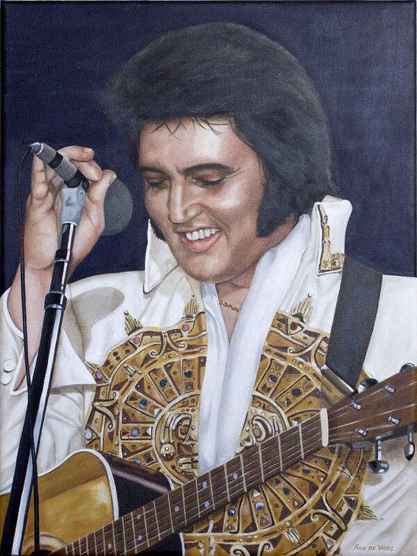 Elvis Poster featuring the painting 77 Sundial by Rob De Vries