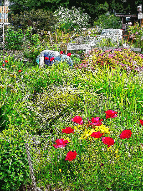 City Poster featuring the photograph A City Garden by David Trotter