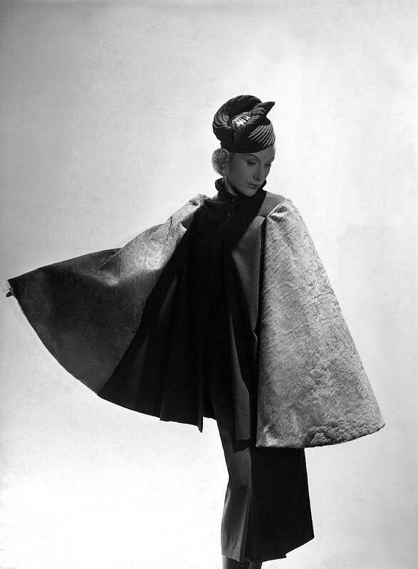 Accessories Poster featuring the photograph A Model Wearing Alix by Horst P. Horst