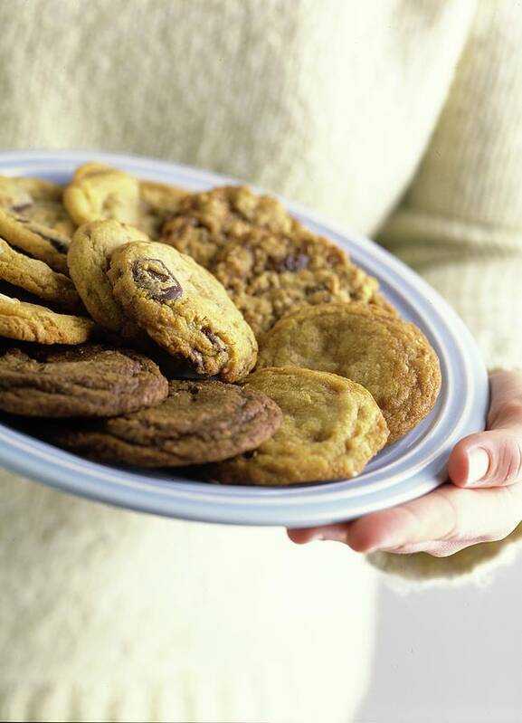 Cooking Poster featuring the photograph A Plate Of Cookies by Romulo Yanes