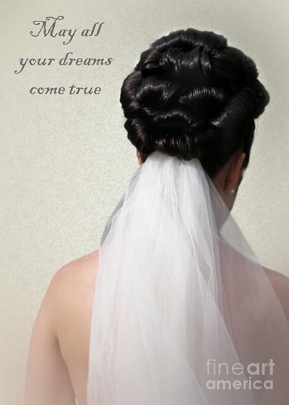 Bride Poster featuring the photograph A Wedding Day Message by Terri Waters