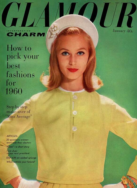 Fashion Poster featuring the photograph Ann Klem On The Cover Of Glamour by Sante Forlano