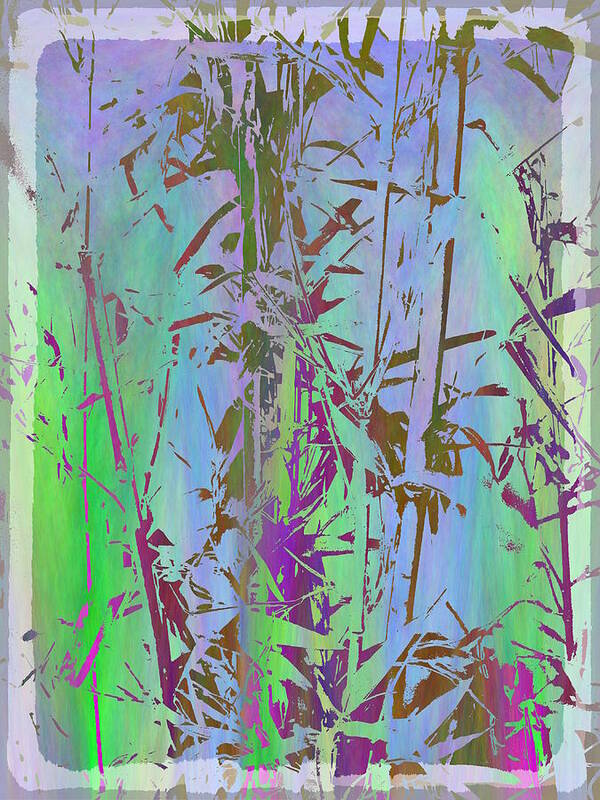 Bamboo Poster featuring the digital art Bamboo Study 1 by Tim Allen