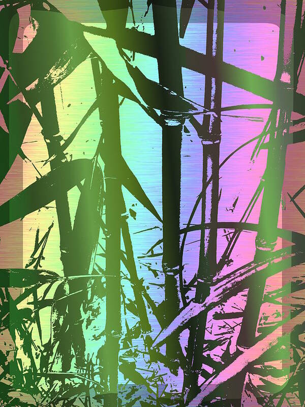 Bamboo Poster featuring the digital art Bamboo Study 8 by Tim Allen