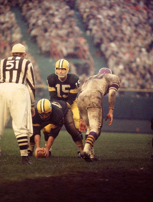 Marvin Newman Poster featuring the photograph Bart Starr Looks Calm by Retro Images Archive