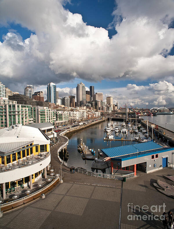 Seattle Poster featuring the photograph Beautiful Seattle Sky by Mike Reid