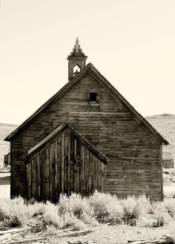 Bodie Poster featuring the photograph Behind the Steeple By Diana Sainz by Diana Raquel Sainz