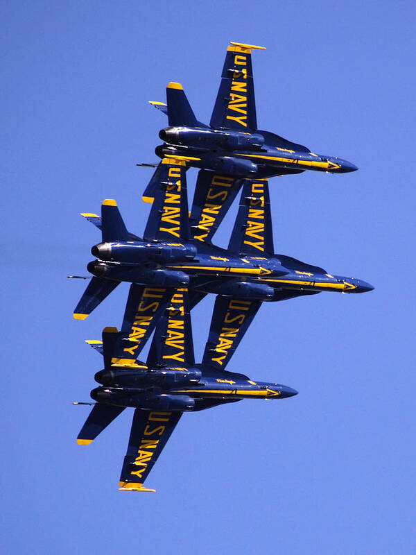 Airshows Poster featuring the photograph Blue Angels II by Bill Gallagher
