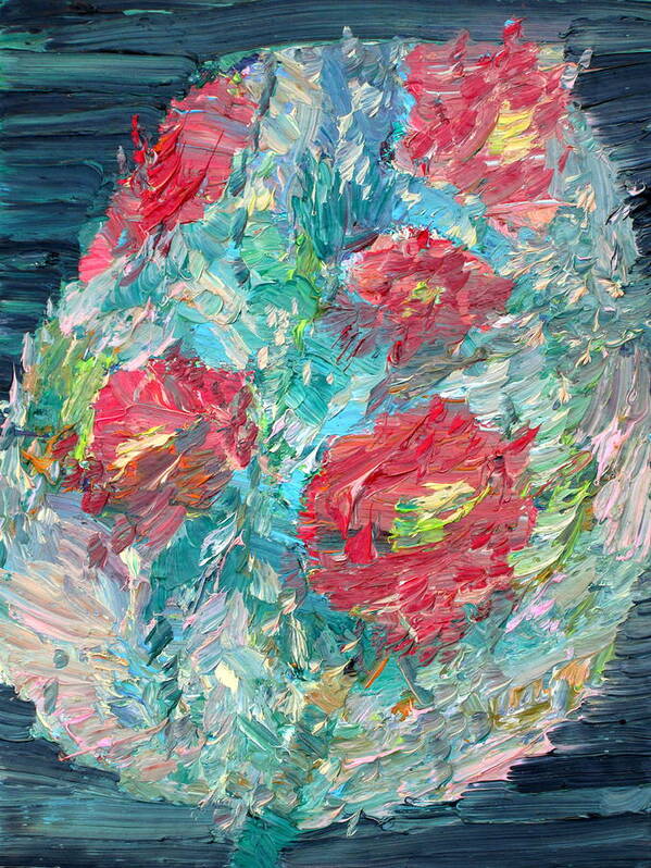 Bouquet Poster featuring the painting Bouquet by Fabrizio Cassetta