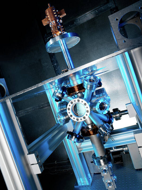 Machine Poster featuring the photograph Caesium Clock by Andrew Brookes, National Physical Laboratory/science Photo Library