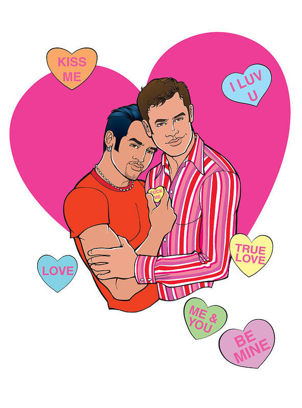 Valentine Poster featuring the digital art Candy Hearts by Steven Stines