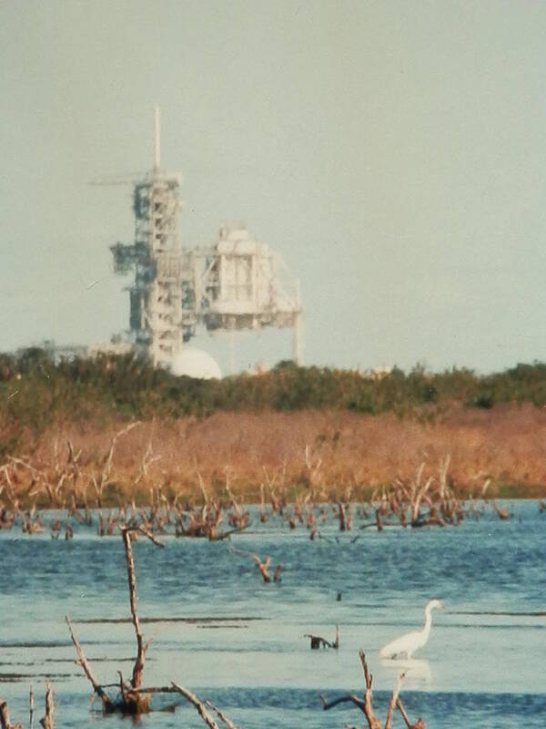 Scenic Poster featuring the photograph Cape Canaveral Launch Pad by Belinda Lee