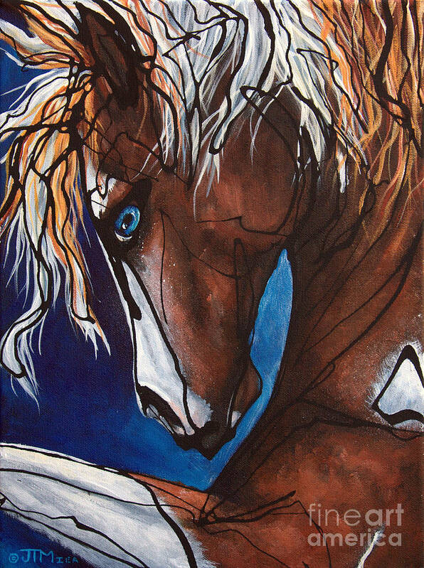 Horse Poster featuring the painting Carnaval Ride by Jonelle T McCoy