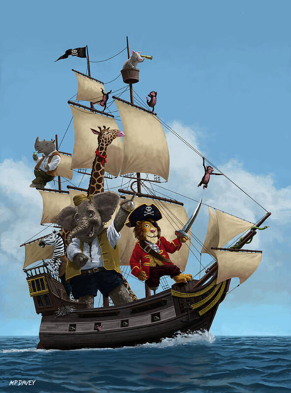Ship Sailing The Ocean Seas T Shirt - Pirate Ship, Boat Captain
