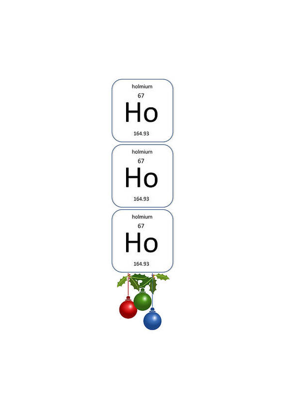 Richard Reeve Poster featuring the photograph Chemistry - Ho Ho Ho Bell Pull by Richard Reeve