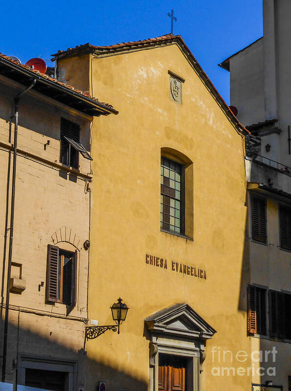 Church Poster featuring the photograph Chiesa Evangelica by Elizabeth M