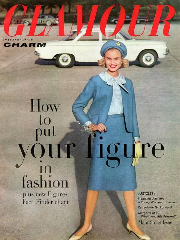 Fashion Poster featuring the photograph Christa Vogel On The Cover Of Glamour by Frances Mclaughlin-Gill