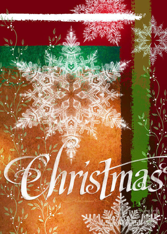 Christmas Poster featuring the digital art Christmas Greetings by Randy Wollenmann