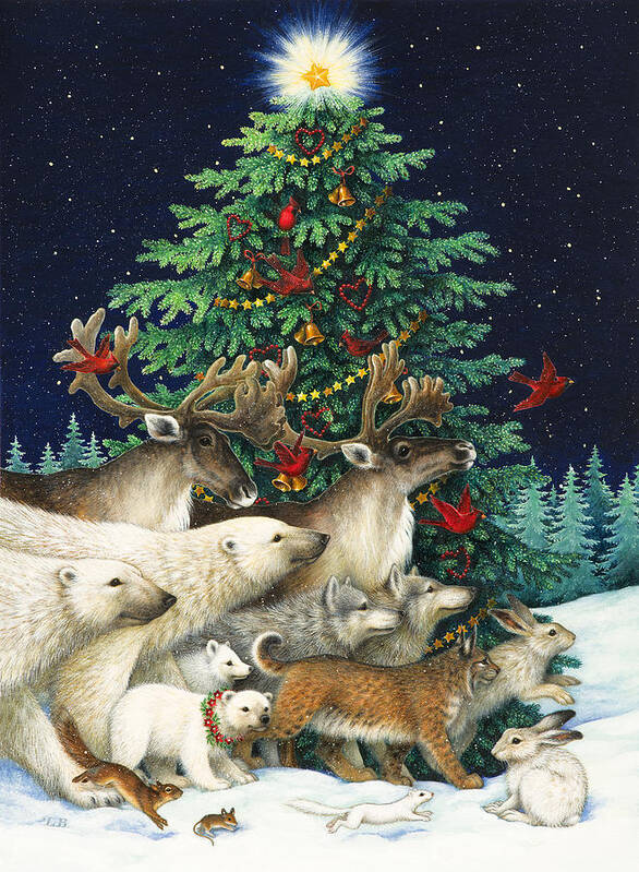 Christmas Poster featuring the painting Christmas Parade by Lynn Bywaters