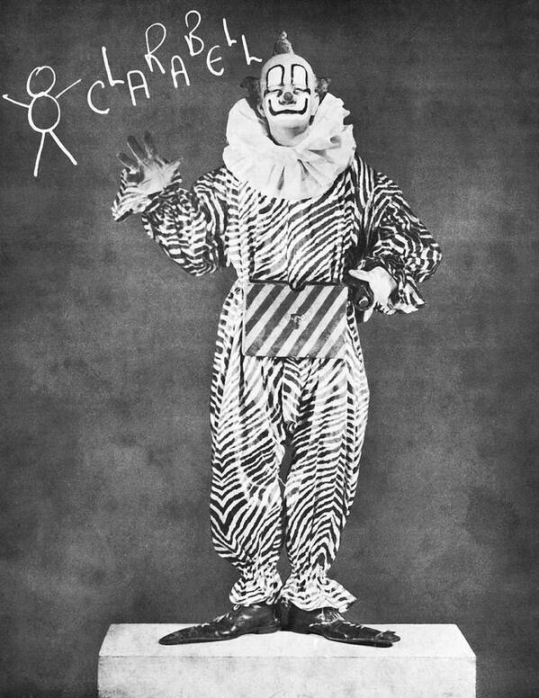 1940s Poster featuring the photograph Clarabell The Clown by Underwood Archives