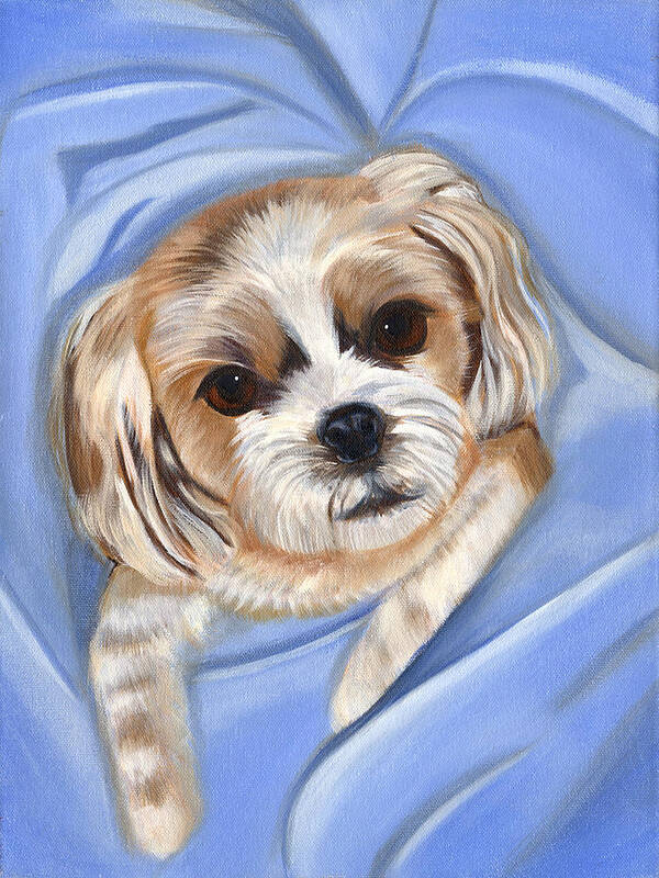 Pets Poster featuring the painting Corky by Kathie Camara