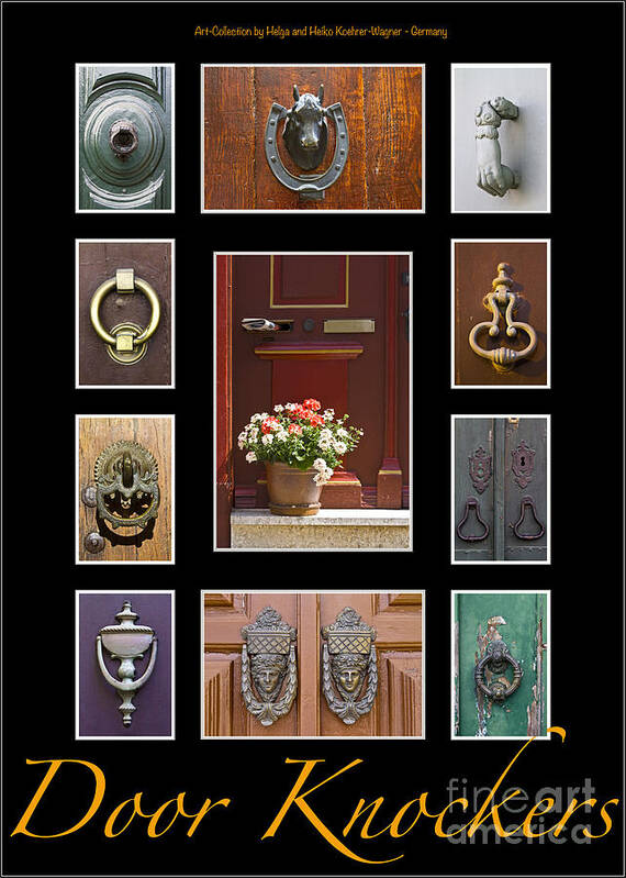 Heiko Poster featuring the photograph Door Knockers 2 by Heiko Koehrer-Wagner
