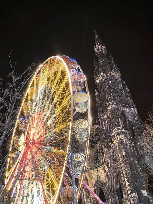 Ferris Poster featuring the photograph Edinburgh Ferris by Michael Duthie