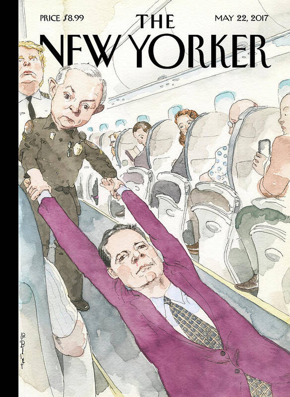 Trump Poster featuring the painting Ejected by Barry Blitt