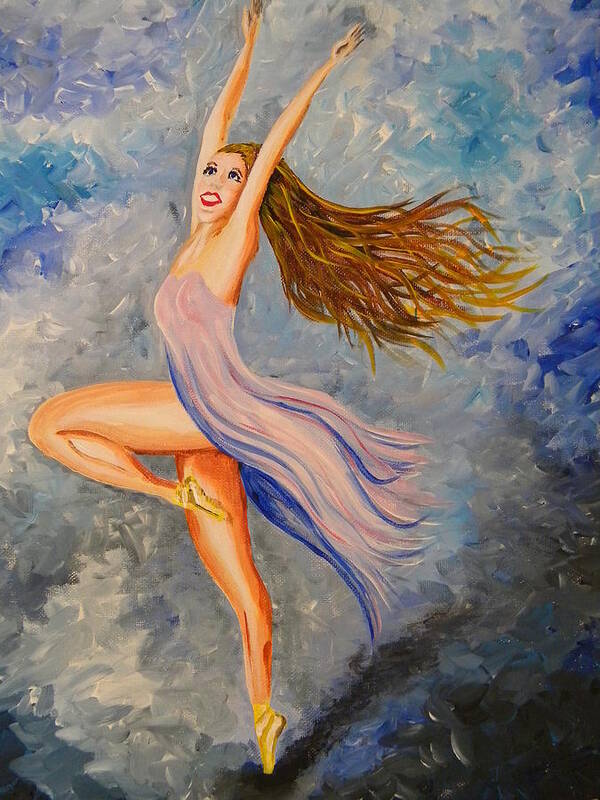 Dancing Poster featuring the painting Elated by Eric Johansen