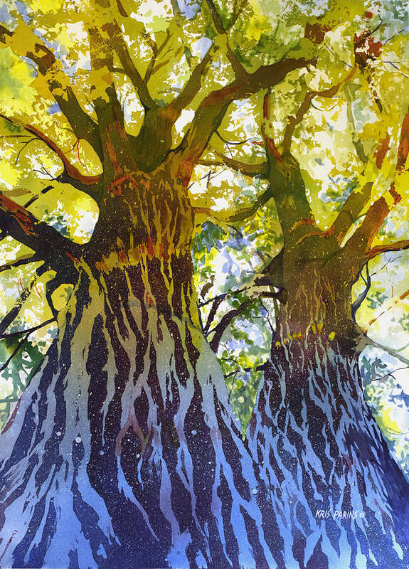 Kris Parins Poster featuring the painting Elizabeth's Canopy by Kris Parins