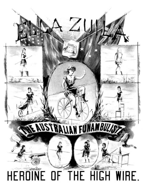 Entertainment Poster featuring the photograph Ella Zuila, Australian Daredevil by Science Source