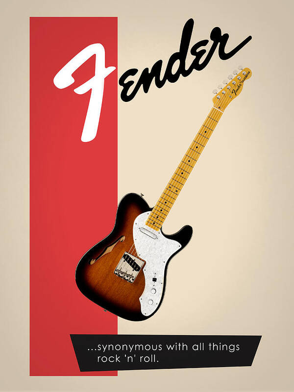 Fender Jaguar Poster featuring the photograph Fender All Things Rock N Roll by Mark Rogan