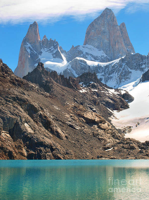 Chile Poster featuring the photograph Fitz Roy in Patagonia by JR Photography