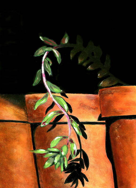 Flower Pots Poster featuring the painting Flower Pots by Karyn Robinson