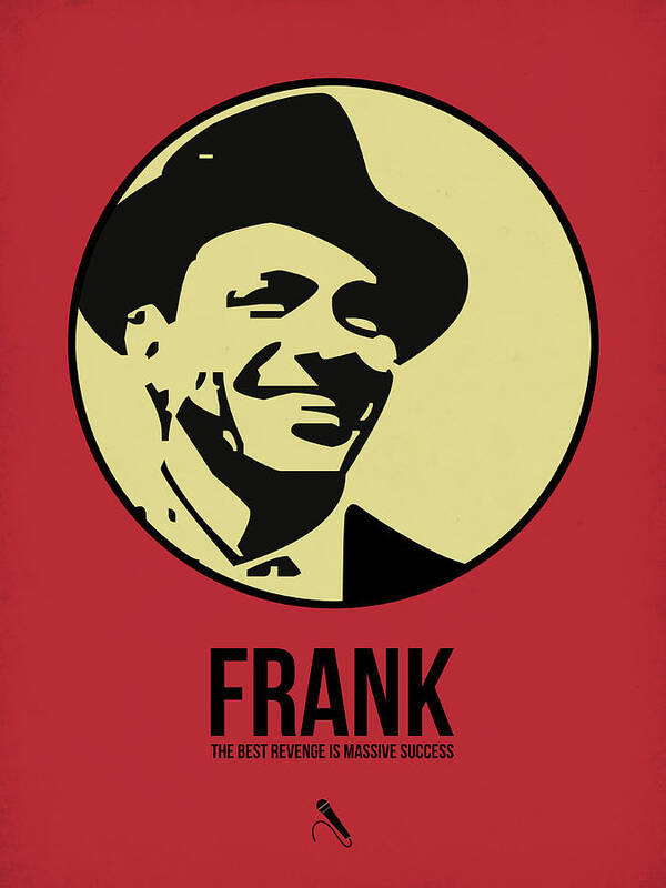 Music Poster featuring the digital art Frank Poster 2 by Naxart Studio
