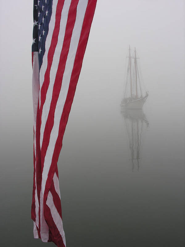 Flag Poster featuring the photograph Ghost Ship by David Kay