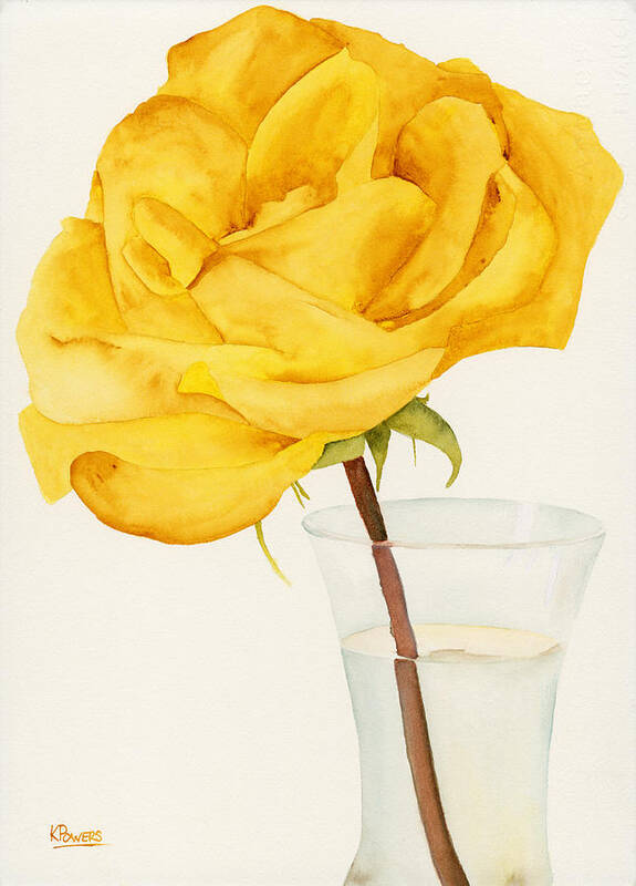 Rio Samba Poster featuring the painting Glass Vase and Rio Samba by Ken Powers