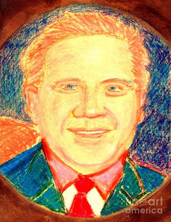 Glenn Beck Poster featuring the painting Glenn Beck Controversy by Richard W Linford