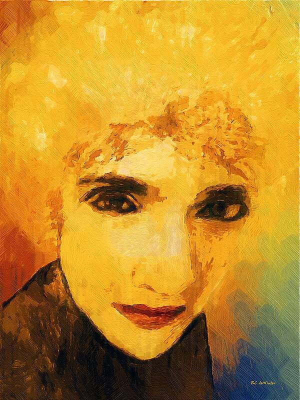 Woman Poster featuring the painting Glorious Crone by RC DeWinter