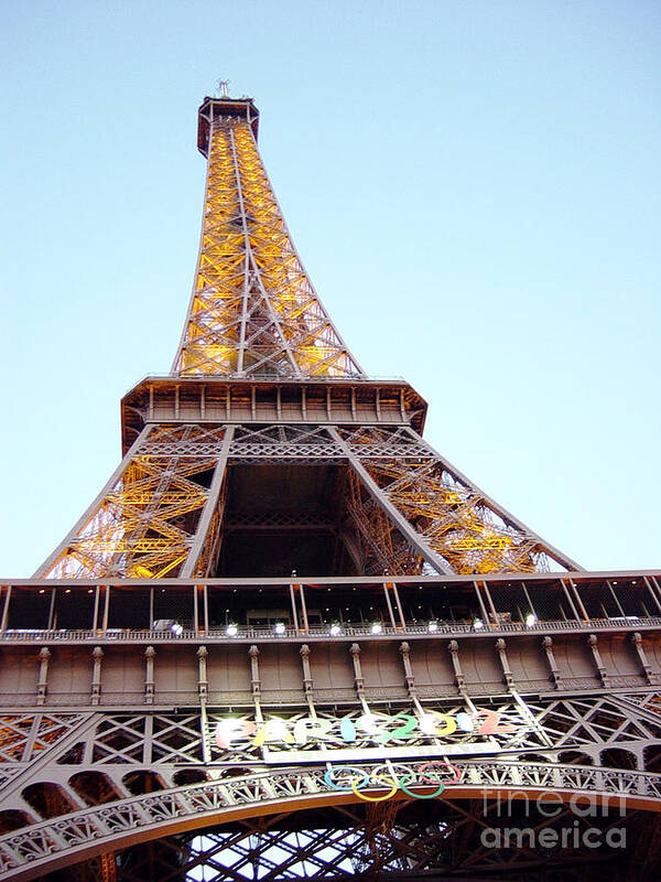 Paris Poster featuring the photograph Golden Eiffel by Deborah Smolinske