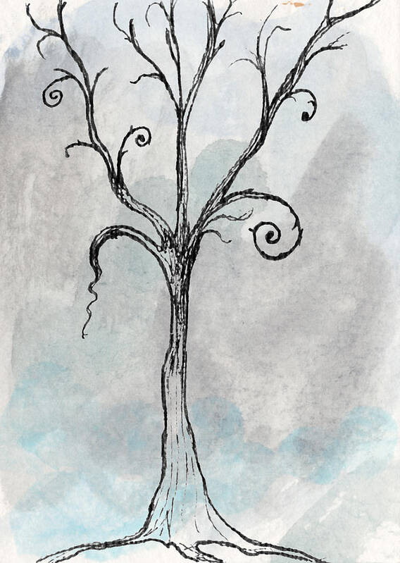 Tree Poster featuring the digital art Gothic Tree by Jacquie Gouveia